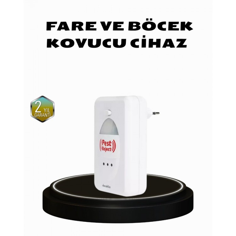 Ultrasonik Böcek ve Fare Kovucu – Doğa Dostu Sessiz ve Etkili Savunma