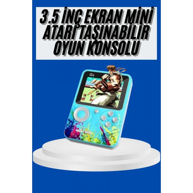 Çocuklara Özel 4K HD Retro Oyun Konsol El Atari Taşınabilir 500 Oyunlu
