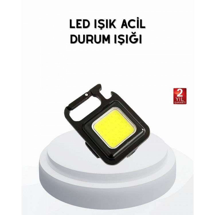 Mini 800 Lumen LED Flashlight – USBrechargeable Portable Design with 3 Stage Light Bottle Opener