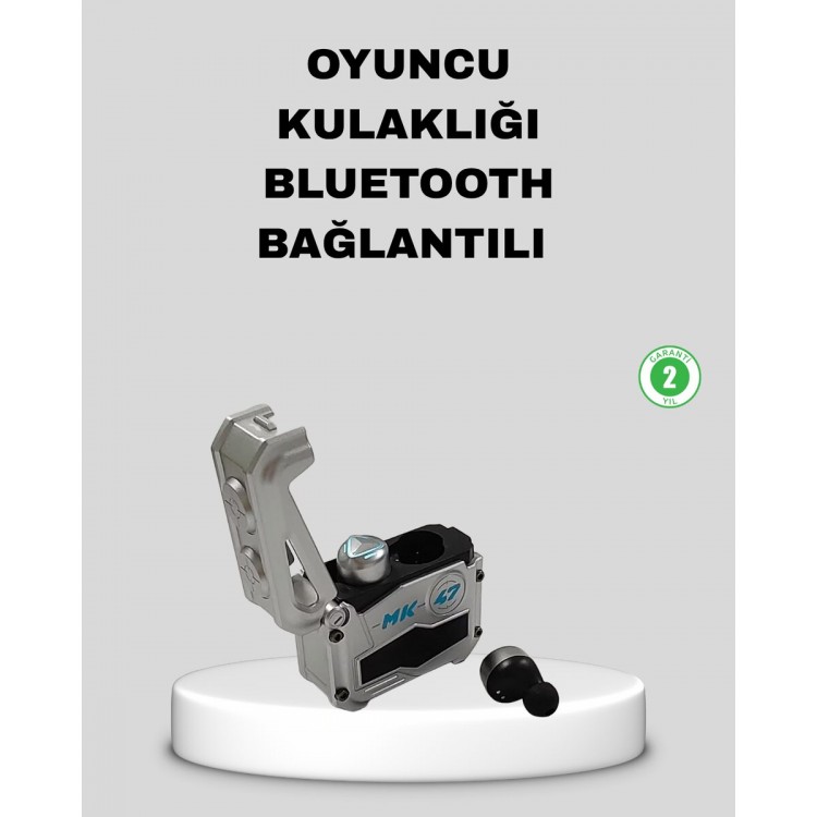 IPX5 Su Geçirmez Kablosuz Bluetooth Kulaklık – Powerbank Şarj Kutulu Düşük Gecikmeli Oyun Modu