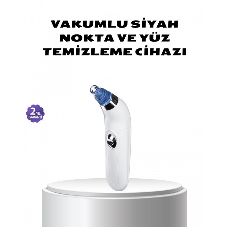 Vakumlu Siyah Nokta Temizleme Cihazı – 5 Kademe Güç ve 4 Başlıklı Derin Cilt Bakımı
