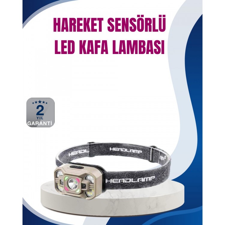 Hareket Sensörlü LED Far 45 Derece Ayarlı Şarj Edilebilir