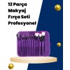 12 Pieces Compact and Special for Professional Make-up ApplicationsLightweight Makeup Brush Set