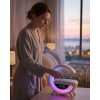 Bu çok fonksiyonlu cihaz, teknolojiyi ve konforu bir araya getirerek kullanıcılarına benzersiz bir deneyim sunar. Kablosuz şarj özelliği ile telefonunuzu kolayca şarj edebilir, Bluetooth hoparlör ile müzik keyfi yaşayabilirsiniz.RGB ışık özelliği sayesind