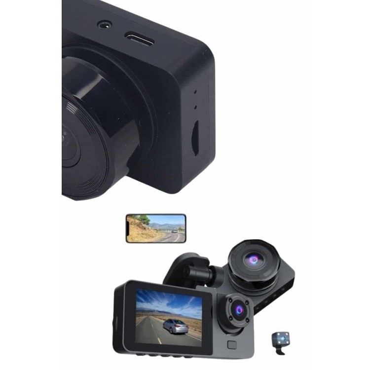 DVR Dashcam Motion Detectable 1080P CARPLAYVideo Recorder