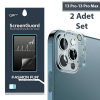 GOR iPhone 13 Pro 13 Pro Max 3DTempered Glass Camera Protector 2Pcs Set-(5775)