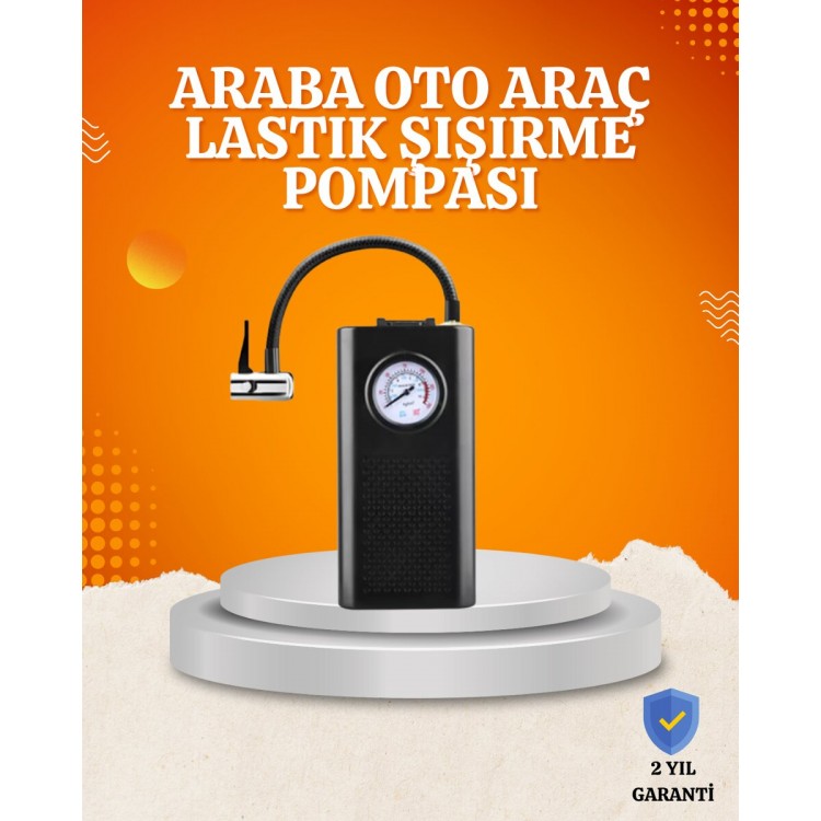 Taşınabilir Elektrikli Oto Motosiklet Bisiklet Lastik Şişirme Pompası