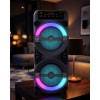 LED ışıklı bluetooth hoparlör, güçlü ses performansı ve renkli ışık efektleri ile müzik keyfinizi daha eğlenceli hale getirir. Kablosuz bağlantı özelliği sayesinde telefon, tablet ve diğer bluetooth destekli cihazlarla kolayca eşleşerek pratik kullanım sa