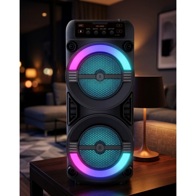 RGB Lighted Bluetooth Speaker Wireless Portable Stereo Speaker