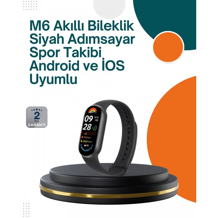 iOS ve Android Uyumlu Akıllı Bileklik – Çok Fonksiyonlu Kullanım