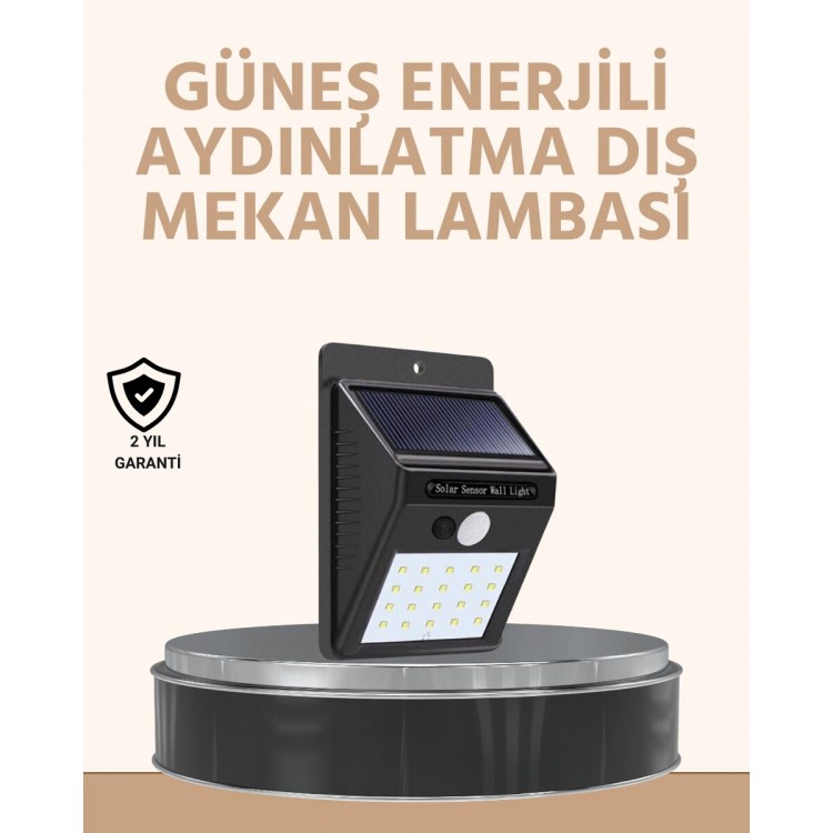 Energy Saving and Automatic Sensor LED Solar Light– Outdoor Compatible