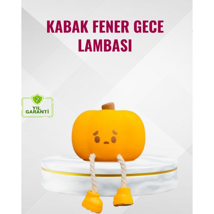 Silikon Pumpkin Night Light Telefon Tutuculu LED Lamba