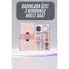 2.4GHz Stylish Watch for Ladies with 3 Straps and Accessoriesrose color