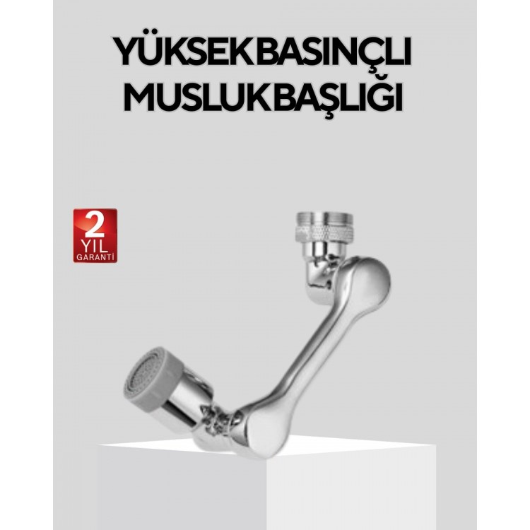 Rotary Faucet Head Multi-Angle Robotic Arm WaterTasarruflu