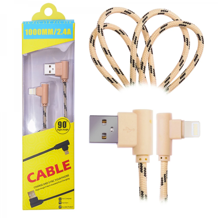 Ally iPhone Lightning Slanted Head Rope Usb Cable1meter-(5775)