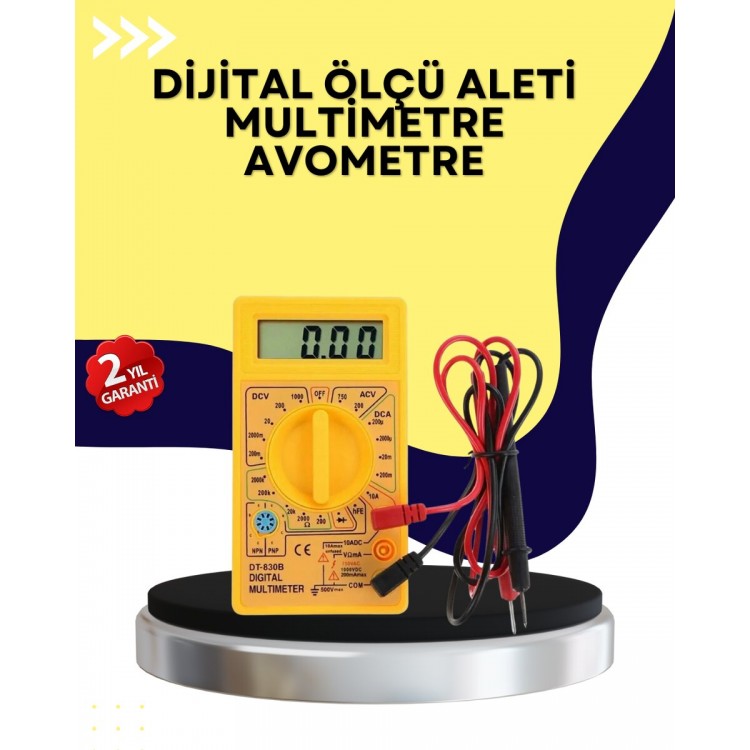 Çok Fonksiyonlu Dijital Multimetre Elektrik Test Cihazı