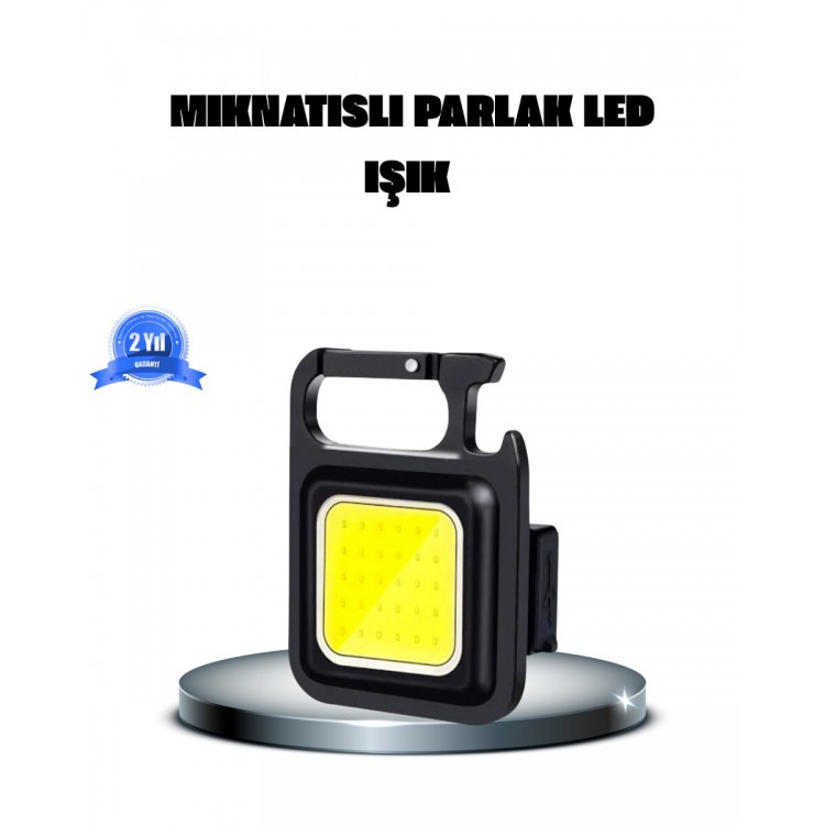 LED Mini Anahtarlık Fener – 1000 Lümen Güçlü Işık ve USB Type-C Şarjlı