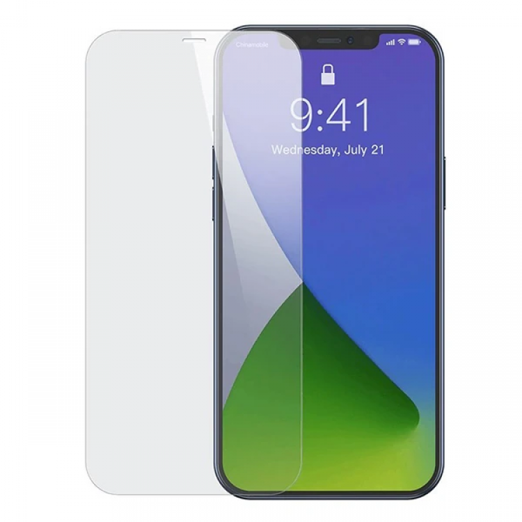 Baseus iPhone 12 Pro Max 6.7 0.3mm Full Tempered Glass Screen Protector 2 PiecesSet-(5775)