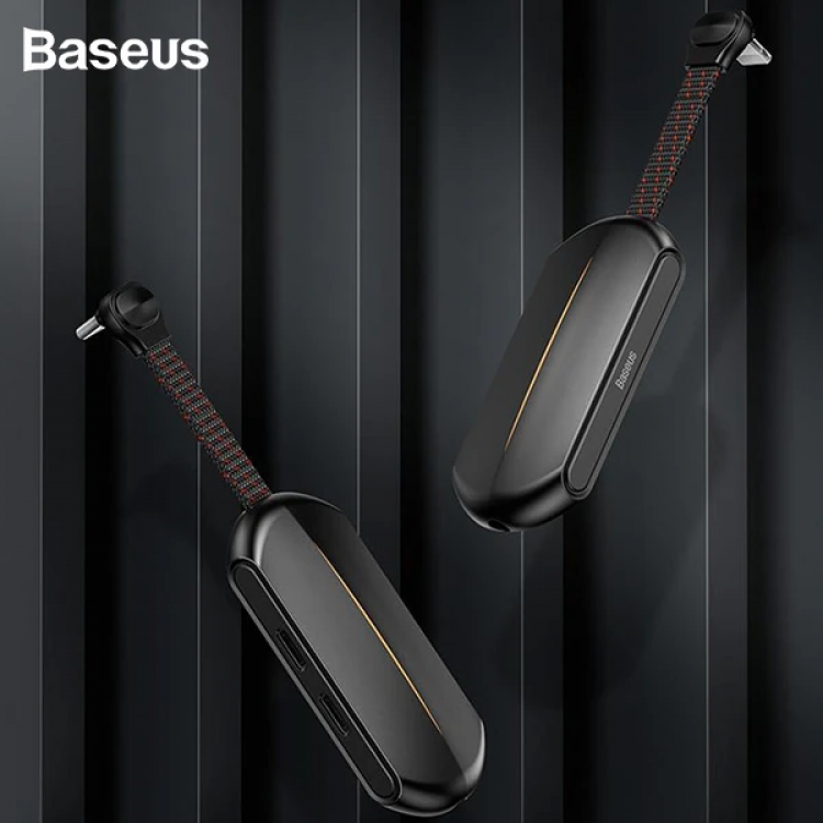 Baseus L47 3in1 2X iPhone Lightning header And3.5mm Headphone Output Charging Adapter-(5775)