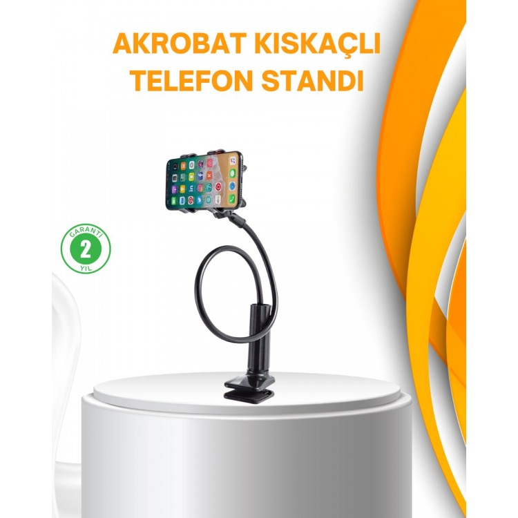 Flexible Body Latched Desktop Phone Holder