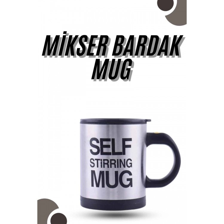 Mixer Mug Cup Compact Portable Mug with Stirrer Feature