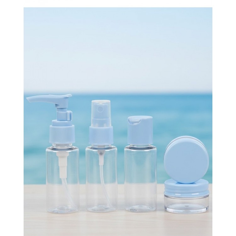 Set of 5 Travel Refill Bottles 30 ml TransparentWith Carrying Bag