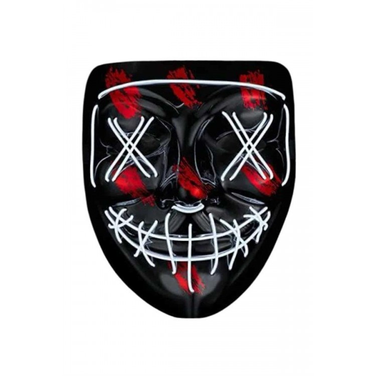 Hallowen Party Mask Neon Led Light Mask 3Halloween Mask with Mod