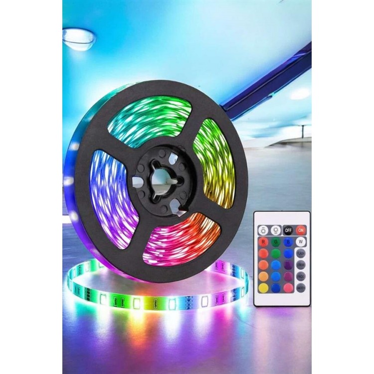 5 Meter Strip Led RGB Light Controlled Power3*AA Suitable for Every Environment