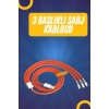 120W Silicone Metal Tip LED Light 3 In1Charge cable 1.2m