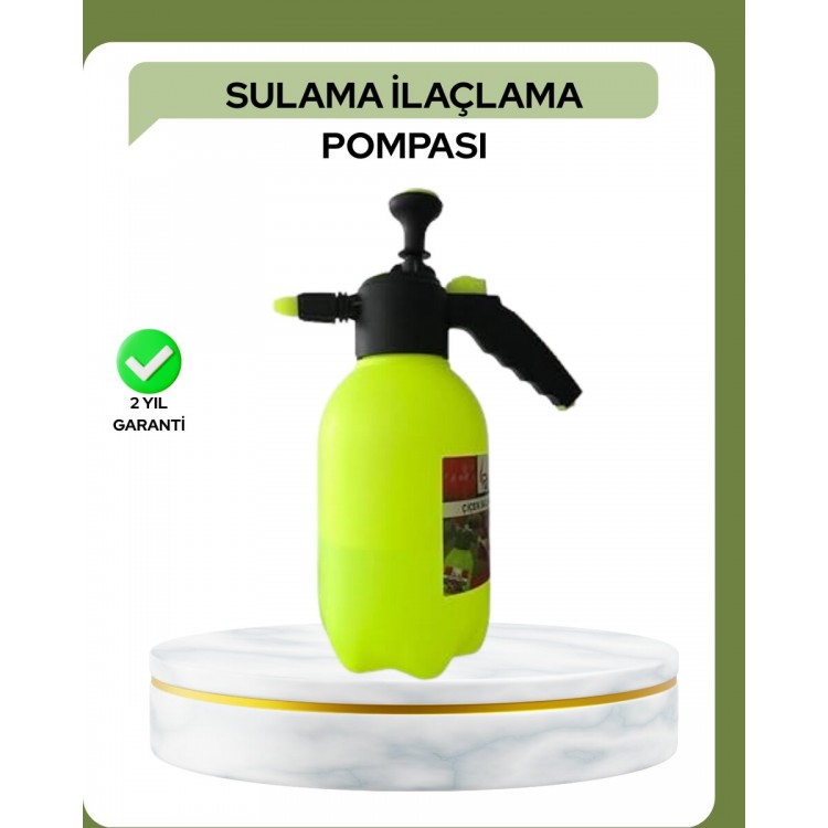 2 Litre Püskürtücü Bakır Nozullu Ayarlı Sprey Temizlik ve Bahçe