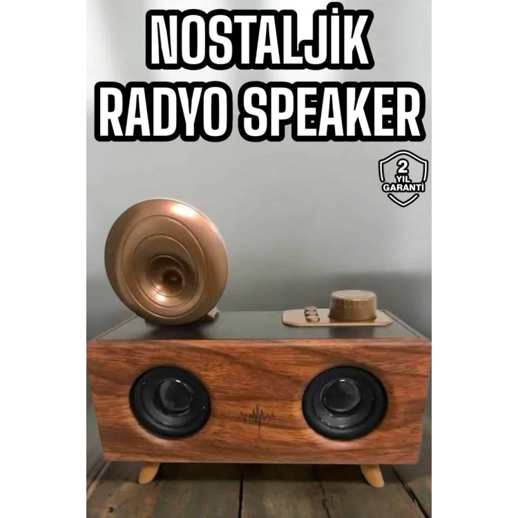Bluetooth Speaker Wooden Classic Retro Gramophone Bluetooth MusicKutusu