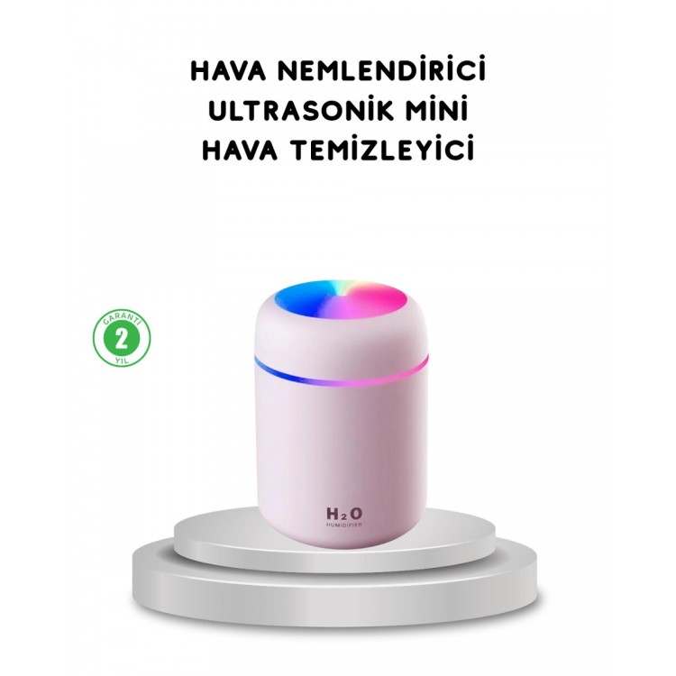 USB Bağlantılı LED Işıklı Hava Nemlendirici – Sessiz ve Kullanıcı Dostu Tasarım