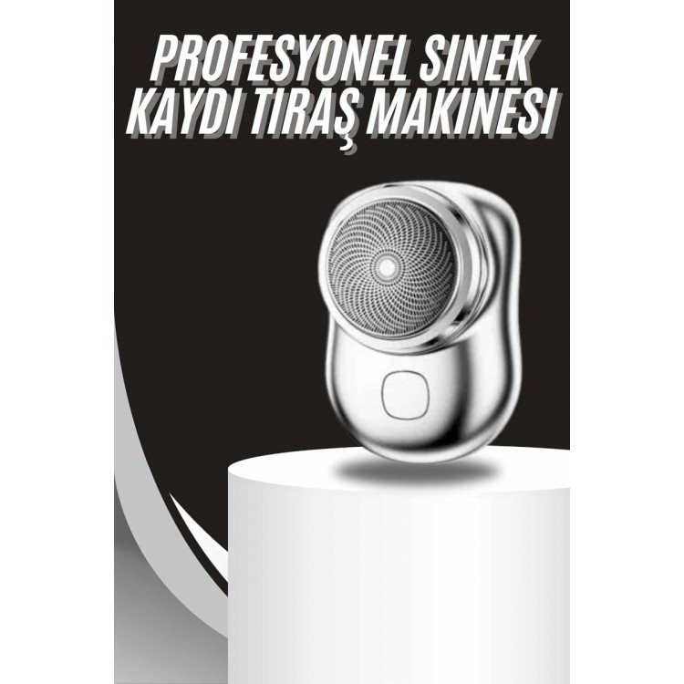 Kablosuz Tıraş Makinesi Günlük Hızlı Taşınabilir Şarjlı Yuvarlak Paslanmaz Çelik