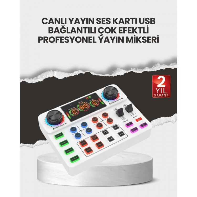It's Live Broadcast Audio Mixer with Effects USB and WirelessUyumlu