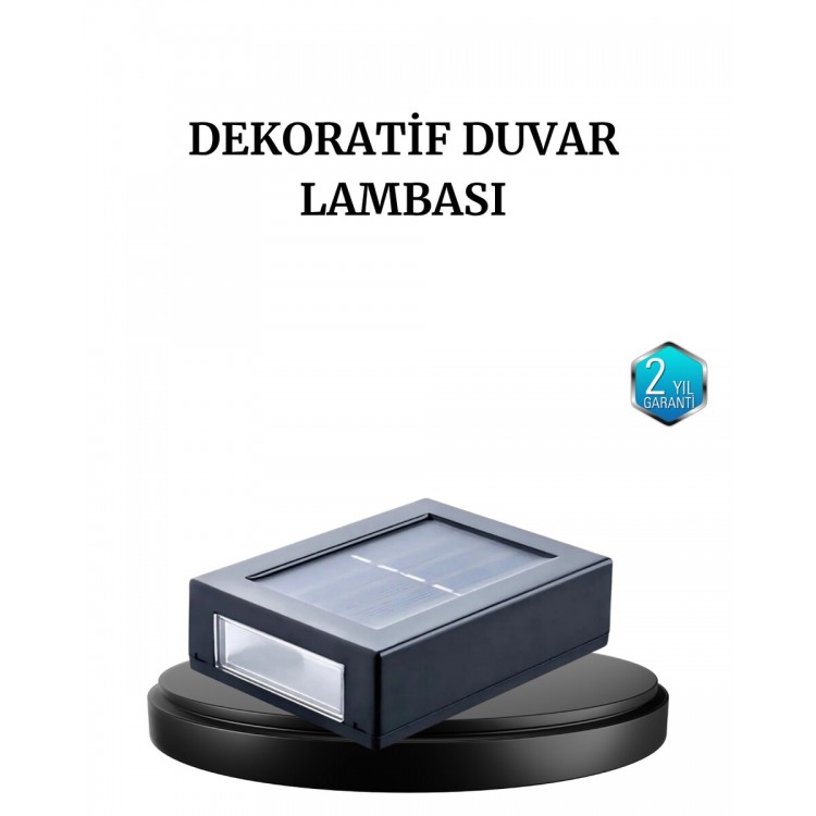 6 LED Güneş Enerjili Sensörlü Lamba – Akıllı Işık Sensörlü Enerji Tasarruflu Bahçe Aydınlatma