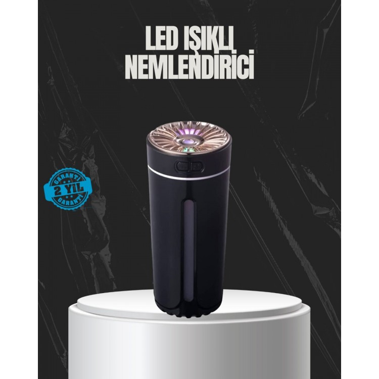 USB Aromaterapi Difüzör Ultrasonik Hava Nemlendirici LED Gece Lambalı