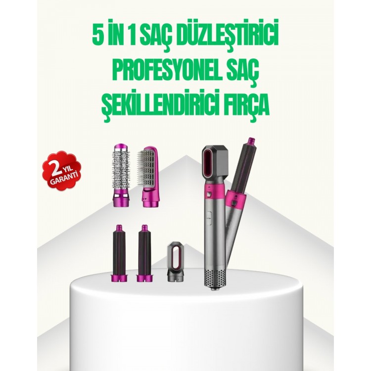 5’i 1 Arada Profesyonel Saç Şekillendirici Tek Cihazla Sınırsız Stil