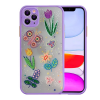 iPhone 11 Pro Max 6.5inch Camera ProtectedFlower Patterned Silicone Case-(5775)