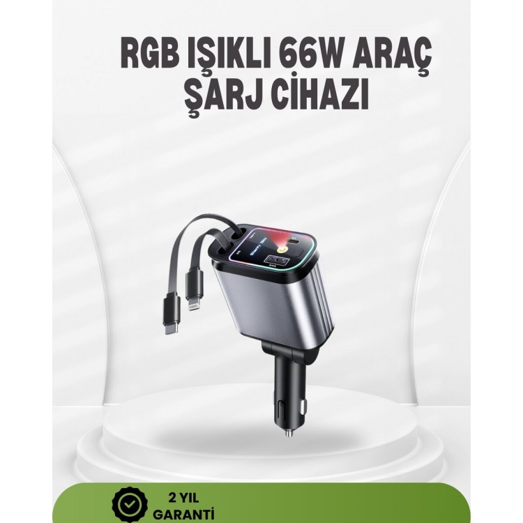 Ford Opel Volvo Skoda Araçlar için 66W Çoklu Hızlı Şarj Cihazı