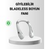 Giyilebilir Boyun Fanı 360° Dairesel Rüzgar ve 5 Kademeli Hız Ayarlı
