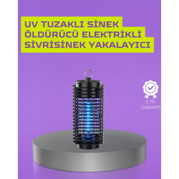 Kapalı ve Açık Alanlarda Etkili Elektrikli Sivrisinek Katili – UV Işıklı Tuzak