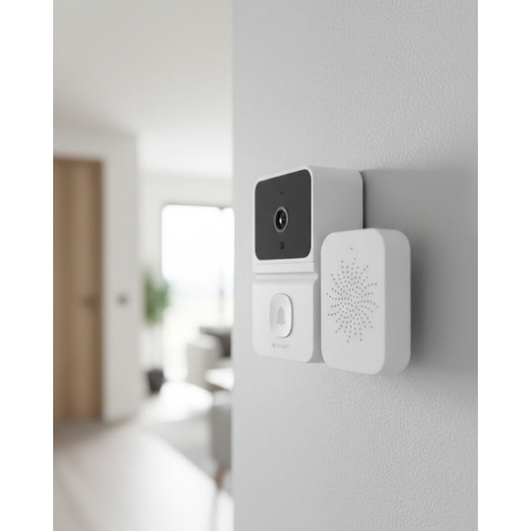 WiFi Akıllı Kapı Zili Kamera Gece Görüşlü Çift Yönlü Sesli