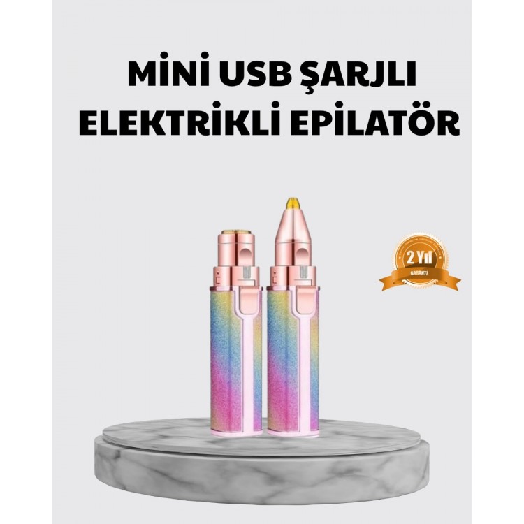 Mini Yüz ve Kaş Epilatörü – 8000 RPM Güçlü Motor ve Paslanmaz Çelik Başlık