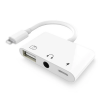 3in1 iPhone-IPAD lightning To Headphone and UsbCamera Reader Otg-(5775)