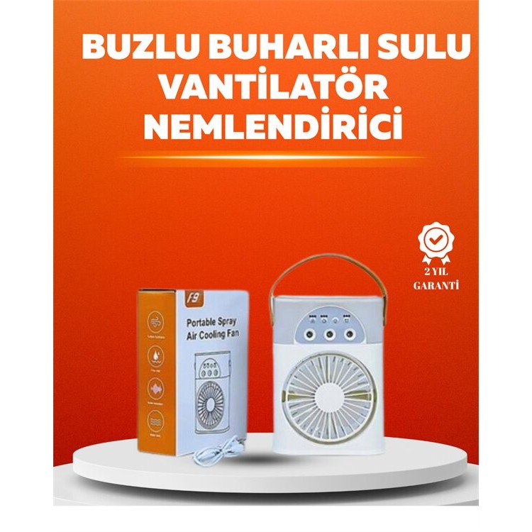 Mini USB Klima Fan | 3 Kademeli Spreyli Hava Soğutucu Taşınabilir