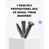 Tüm kişisel bakım ihtiyaçlarınız için tek cihaz! Bu şarjlı ve kablosuz profesyonel bakım seti, saç, sakal, burun ve kulak tüylerini kolayca şekillendirmenizi sağlar. Üç farklı başlığıyla vücudun her bölgesinde güvenli, hassas ve konforlu bir tıraş deneyim