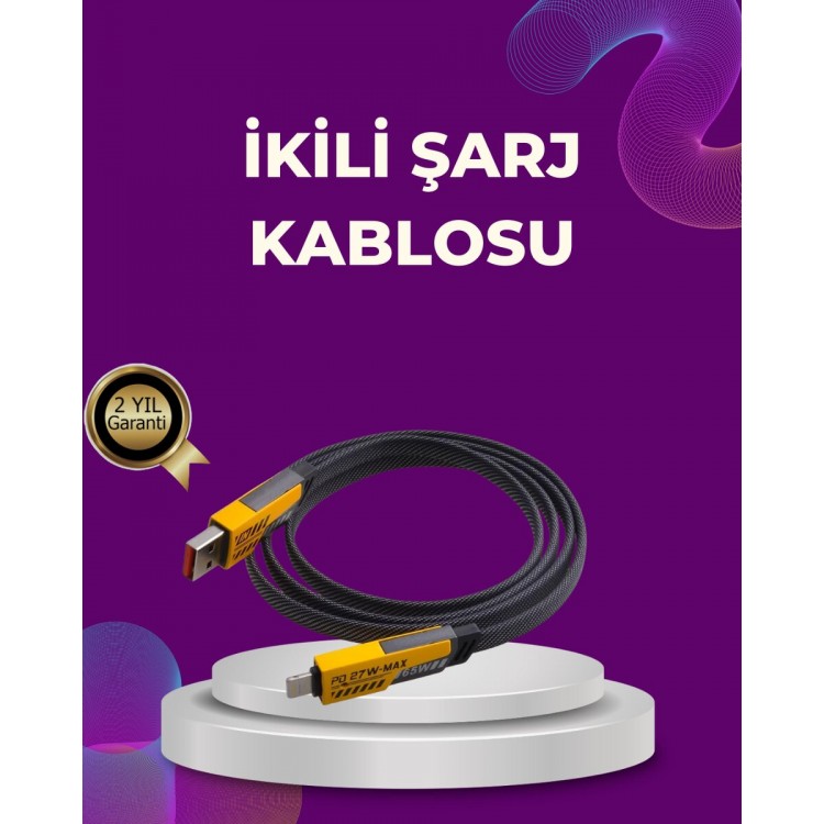 Resistant 4 in 1 Multifunctional Fast Charging DataKablosu