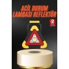 Işıklı İkaz Lambası Reflektör Şarjlı Işıklı Üçgen LED Acil Durum Feneri