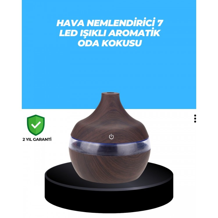 7 Renk Dinlendirici LED Işıklı Aroma Buhar Makinesi
