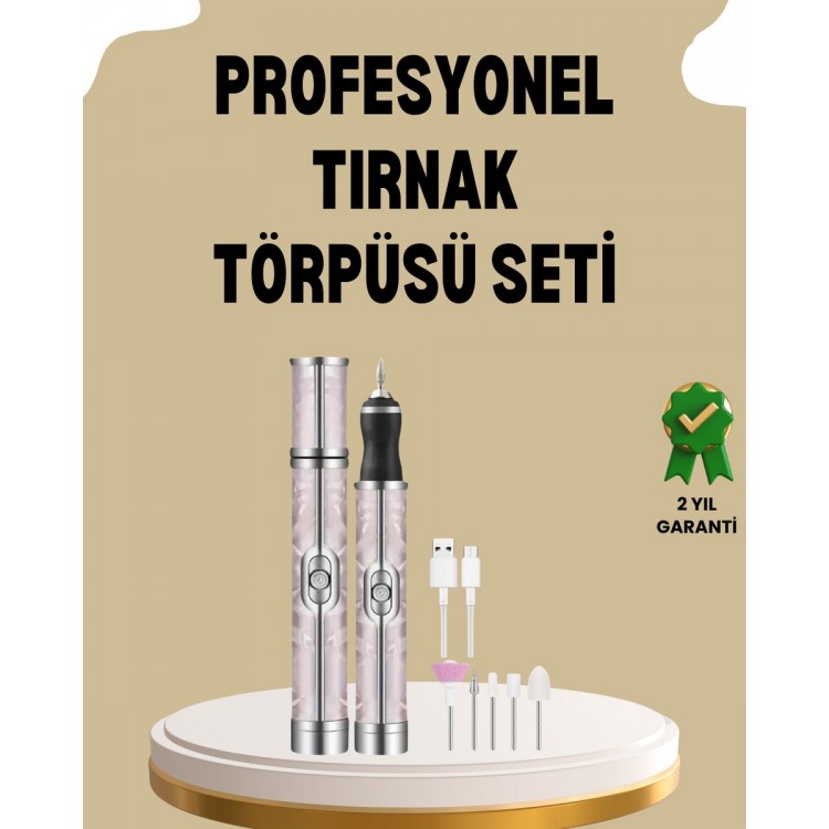 USB Şarjlı Profesyonel 20.000 RPM Elektrikli Oje Sökücü ve Tırnak Bakım Aleti